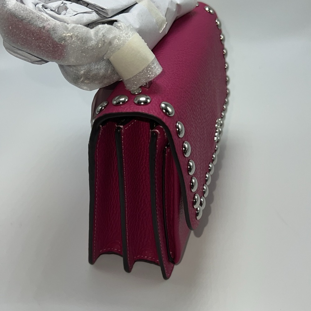 🩷HP🪅NWT COACH MINI KLARE CROSSBODY WITH SILVER RIVETS - Picture 11 of 16